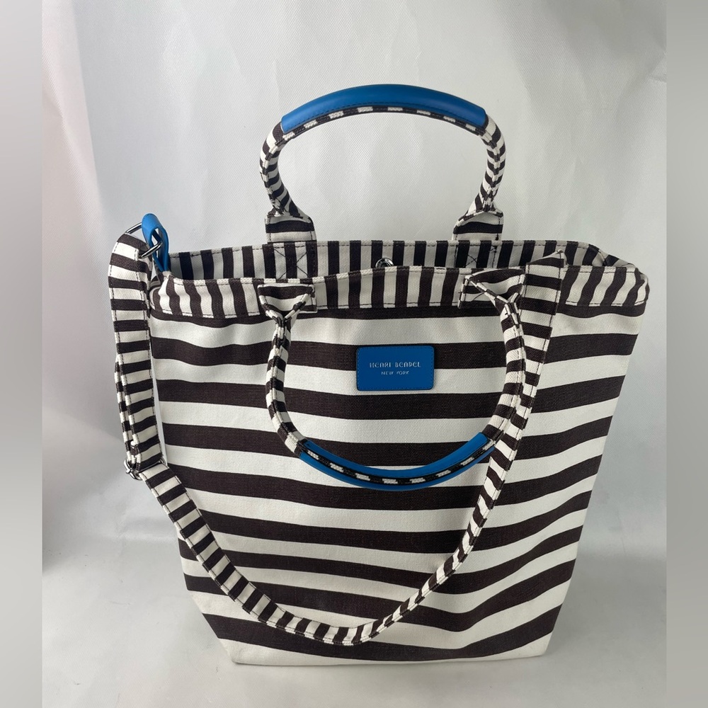 Henri Bendel New York Canvas Stripe Tote